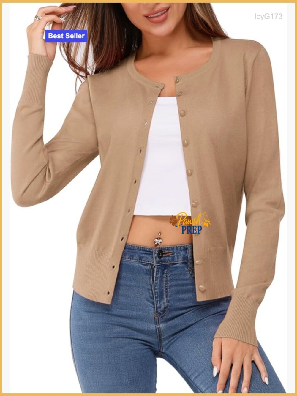 Lightweight Cardigan Sweater Long Sleeve Button Front Soft Knit